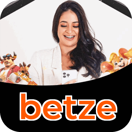 Interface do aplicativo betze mostrando jogos disponíveis no iOS e Android